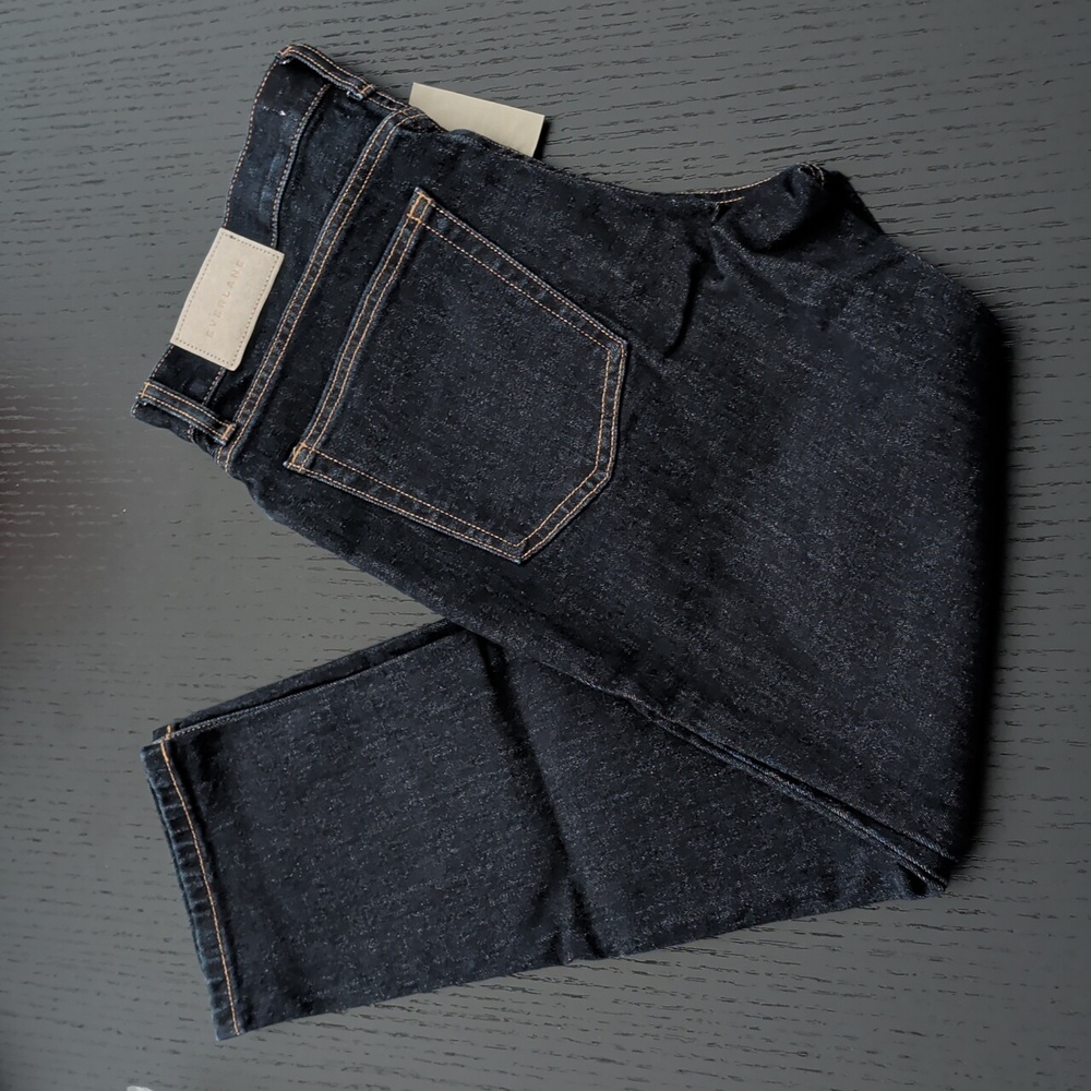 New Men's EVERLANE The Slim Fit Jeans 31 x 28 Dark Wash 27.5 Inseam Organic Blue